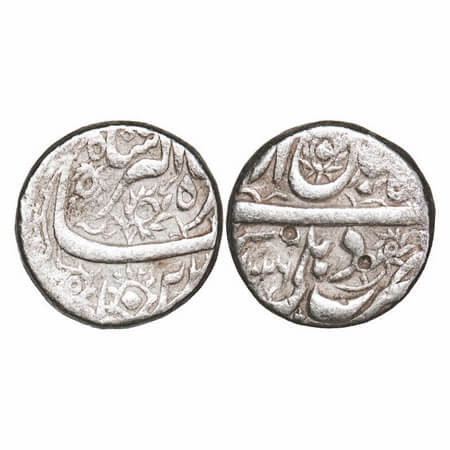 Jahangir, Silver Rupee, 11.32g, Dehli Mint, Ilahi Type, Month 'Aban', AH 1026. KM 145.6. A
