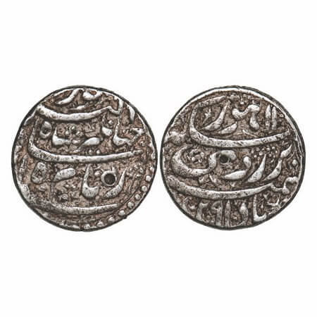 Jahangir, Silver rupee, 11.34g, Lahore Mint, AH 1029/15 RY, Hamesha Bad Abre Ruye Couplet.