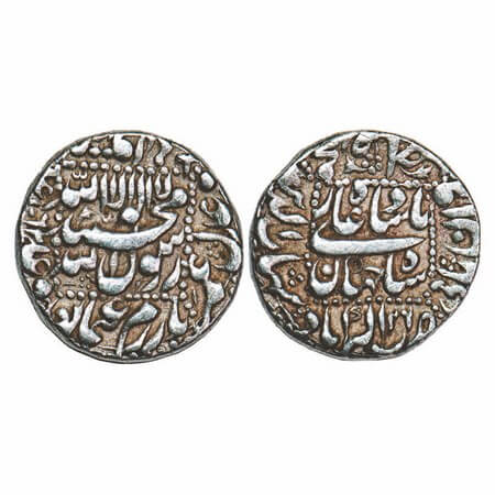 Shah Jahan I, Silver Rupee, 11.40g, Akbarabad Mint, AH 1062/26 RY, legends in dotted squar
