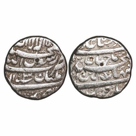 Shah Jahan I, Silver Rupee, 11.32g, Multan Mint, Ilahi type, Month 'Isfandarmuz', AH 1039,