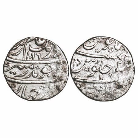Aurangzeb, Silver Rupee, 11.59g, Lakhnau Mint, AH 1096/29 RY. KM 300.54. About Very Fine, 