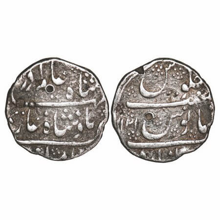 Shah Alam Bahadur, Silver Rupee, 11.26g, Imtiyazgarh Mint, AH 1121. KM 348.20. About Very 