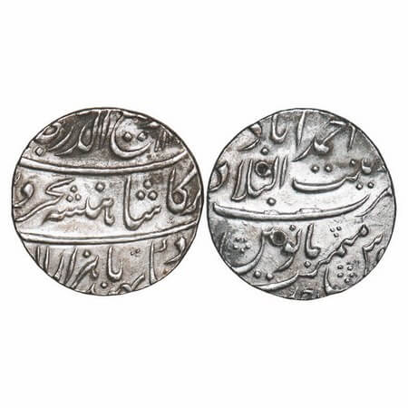 Rafi-ud-Darjat (AH 1131 / 1719 AD), Silver Rupee, 11.48g, Zeenat ul Bilad Ahmadabad Mint, 