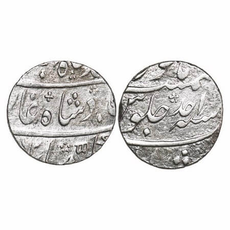 Ahmad Shah Bahadur, Silver Rupee, 11.44g, Murshidabad Mint, AH (11)62/Ahd (1) RY. KM 446.1