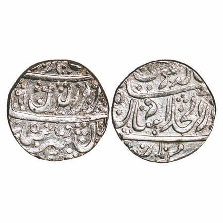 Maratha Confederacy, Silver Rupee, 10.94g, Bagalkot Mint, Pseudo mint name Dar al Khilafat