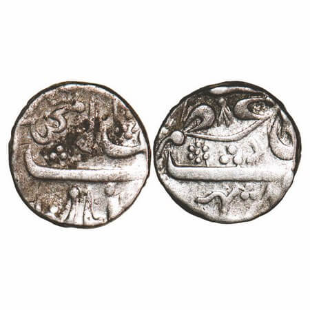 Maratha Confederacy, Silver Rupee, 11.18g, Azamnagar Mint (Belgaum- Shahpur), RY 7 (Crude 