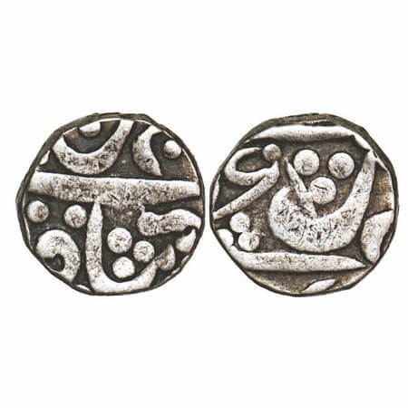 Maratha Confederacy, Silver Rupee, 11.02g, Azamnagar Gokak (Panhala) Mint, INO Muhammad Sh
