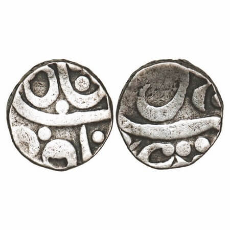 Maratha Confederacy, Silver Rupee, 11.07g, Azamnagar Gokak (Panhala) Mint, INO Muhammad Sh