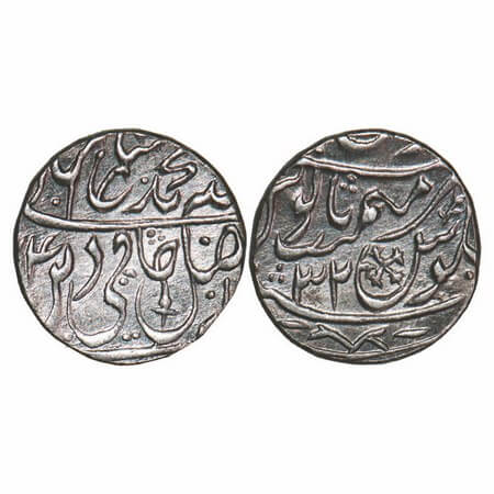 Maratha Confederacy, Silver Rupee, 11.19g, (Gokul) Gokul Mint , AH (120)4/32 RY, INO Shah 