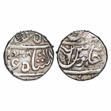 Maratha Confederacy, Silver Rupee, 11.070g, Nasik, Gulshanabad Mint, INO Shah Alam II, AH 