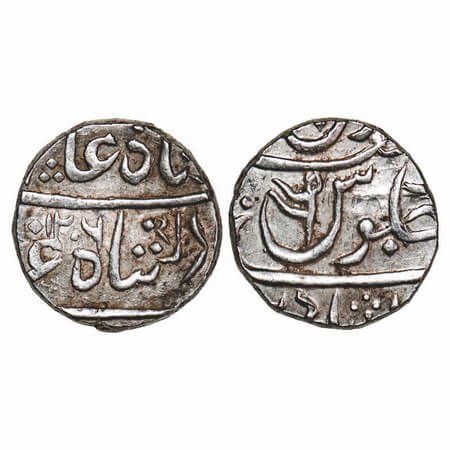 Maratha Confederacy, Silver Rupee, 11.20g, Nasik, Gulshanabad Mint, INO Shah Alam II, AH 1