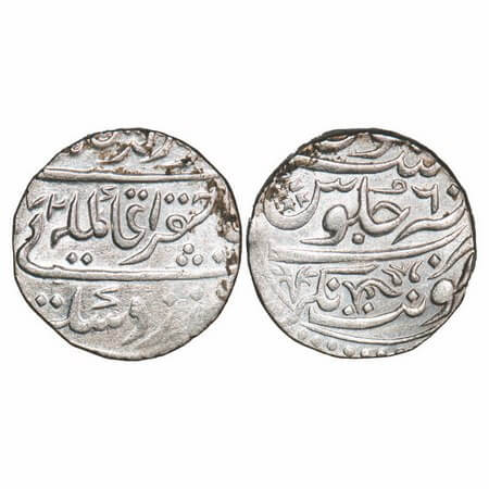 Maratha Confederacy, Silver Rupee, 11.29g, Balwantnagar (Jhansi) Mint, AH (11)72/6 RY, INO