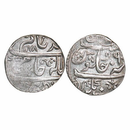 Maratha Confederacy, Silver Rupee, 11.12g, Balwantnagar (Jhansi) Mint, INO Shah Alam II, A