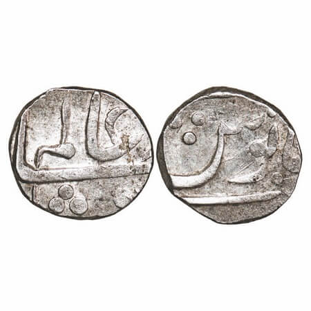 Maratha Confederacy, Silver Rupee, 11.14g, Miraj (Murtazabad) Mint, INO Shah Alam II, naga