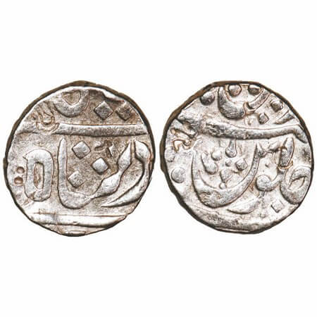 Maratha Confederacy, Silver Rupee, 11.03g, Pune Muhiyabad Mint (Wai), INO Shah Ali Gauhar,