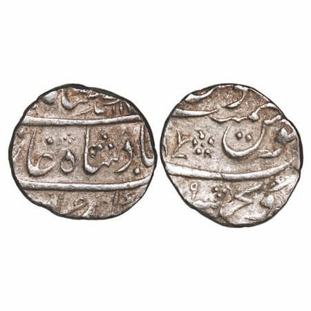 Maratha Confederacy, Silver Rupee, 11.45g, Sironj Mint, INO Muhammad Shah, AH 11xx/9 RY. K