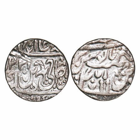 Sikh Empire Silver Rupee, 10.94g, Buriya Chiefs, INO Shah Alam II, Najibabad (Pseudo), AH 