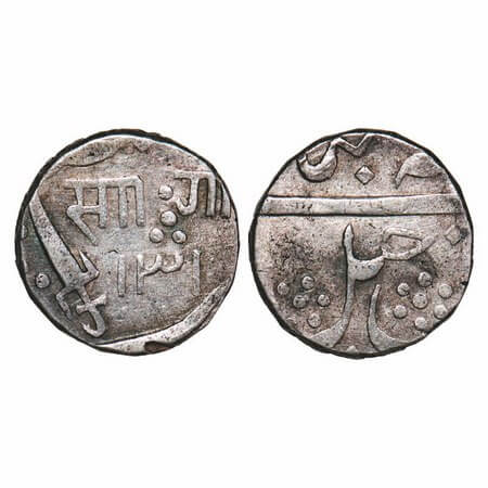 Baroda, Silver Rupee, 10.93g, Sayaji Rao III (AH 1292-1357 / 1875-1938 AD), INO Khel Khas 