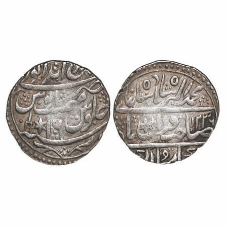 Bharatpur, Silver Rupee, 11.05g, Randhir Singh (AH 1220-1239/1776-1805 AD), INO Muhammad A