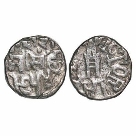 Bundi, Silver Rupee, 10.65g, Ram Singh (VS 1878-1946 / 1824-1889 AD), INO Queen Victoria &