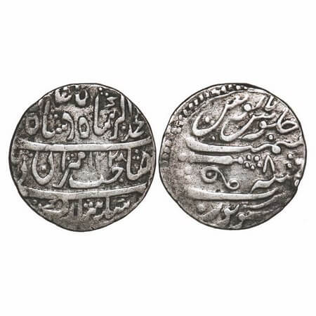 Gwalior, Silver Rupee, 10.91g, Daulat Rao Sindhia (1794-1827 AD), Sheopur Mint, INO Muhamm
