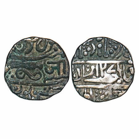 Gwalior, Silver Rupee, 10.83g, Jayaji Rao. Sheopur Mint, INO Muhammad Akbar II, AH 1271, R