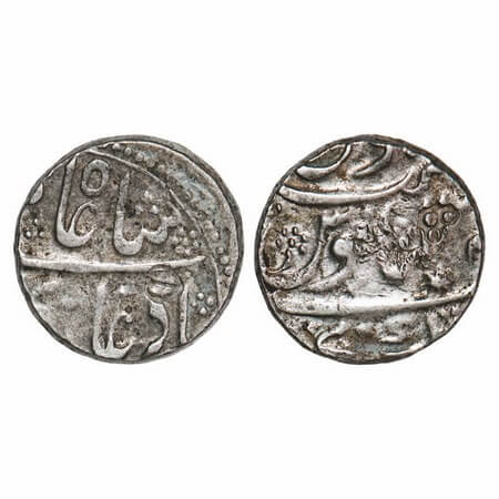 Hyderabad Feudatory Kankruti, Silver Rupee, 11.18g, Kankruti Mint, Shah Alam II, al manus 