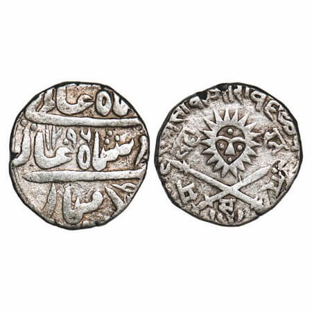 Indore, Silver Rupee, 11.13g, Tukoji Rao II (AH 1261-1304 / VS 1960-1983 / 1903-1926 AD), 