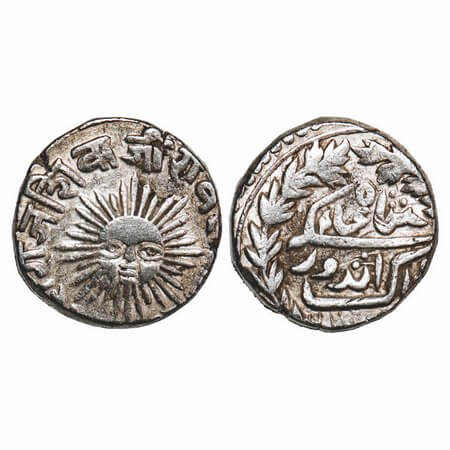 Indore, Silver Rupee, 11.28g, Shivaji Rao (VS 1943-1960 / FE 1296-1313 / 1886-1903 AD), Su