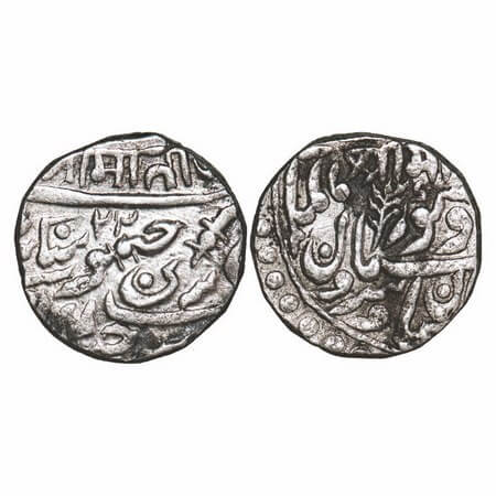 Jodhpur, Silver Rupee, 11.30g, Jaswant Singh (1873-1895 AD), Sojat Mint, INO Queen Victori