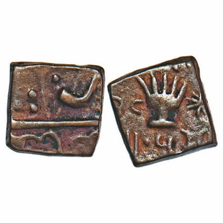 Lunawada, Copper ½ Paisa, 4.64, Vakhat Singh II (VS 1924-1986 / 1867-1929AD), VS (19)3(8),