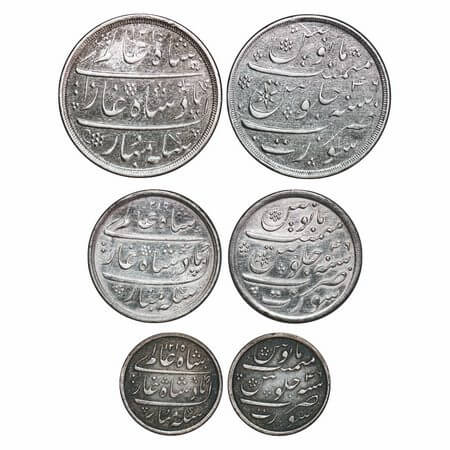 Bombay Presidency, Silver Rupee, ½, ¼ (3 Coins), (1832-1835 AD issue), Surat Mint, struck 