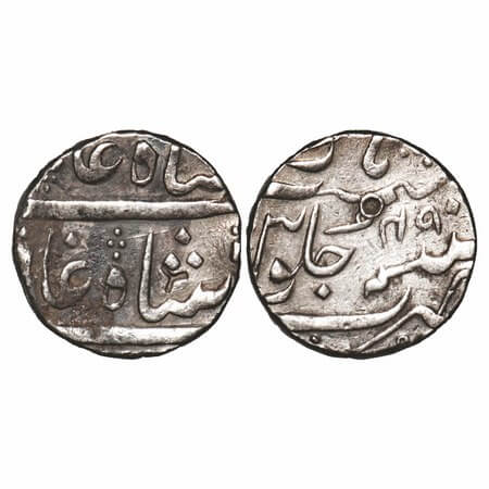 Bombay Presidency, Silver Rupee, 11.49g, (Surat) Mint, INO Shah Alam II, 49 RY, INO Shah A