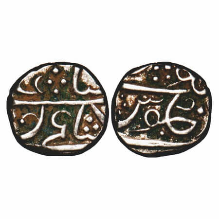 Bombay Presidency Malabar Coast, Silver 1/5 Rupee, 2.29g, probably 1792-1798 issue, Mumbai