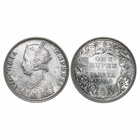 Victoria Empress, Silver, Rupee, 1900, Bombay Mint, A3(i)/I(ii), 'B' incused. F. Prid 186.