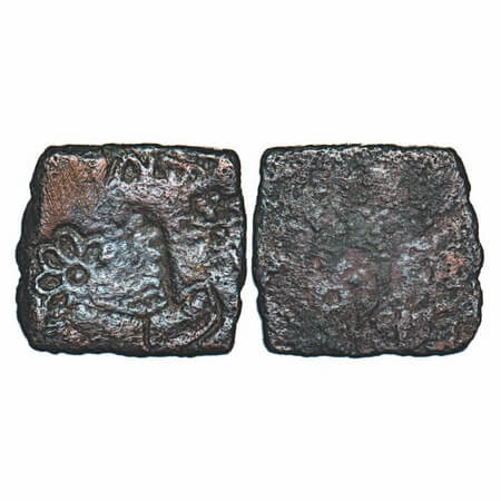 Post-Mauryan, Punch Marked type, Eran-Vidisha Region, Uninscribad, Copper Karshapana, 3.33