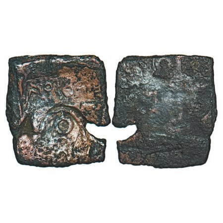 Post-Muryan, Punch Marked, Malwa, Vidisha region, inscribed coinage, monarchical series co
