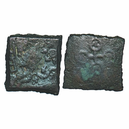 Post-Mauryan, Malwa Region, uninscribed die-struck coinage of the 'Ujjain' series - Mahesh