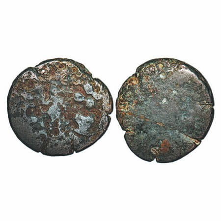 Post Mauryan, Mathura, Satrapal coinage, lakshmi type, Suryamitra (c.100-50 BC), Copper, 7