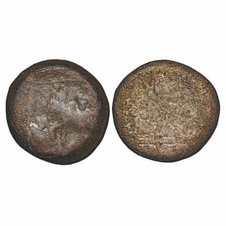 Post-Mauryan, Vidarbha Region (c. 200-100 BC), probably issued by Bhadra / Mitra rulers (?