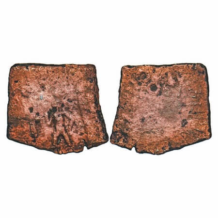 City State Issue, Post - Mauryan Vidisa-Eran Region, (c 1st century BC), Inscribed Copper 