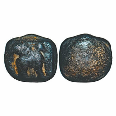 Pre Satavahana, Vidarbha Region, (c. 200 BC), Uniface Copper Arsenic Unit, 2.58g, 14.97x13