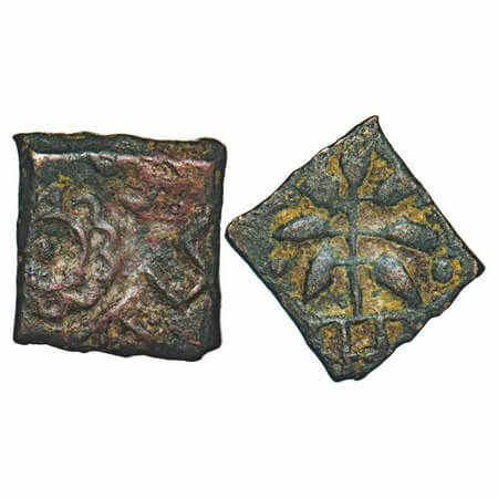 Pre-Satavahana, Vidarbha Region, Uninscribed type, Copper Unit, 1.33g, 11.01x11.60mm, Obv: