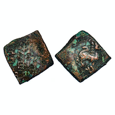 Agroha Janpada, Tribe from Punjab Haryana Region, Post-Mauryan Period, Die-struck 'Agacha'