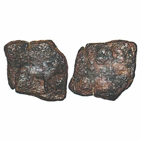 Satavahanas, Nevase-Paithan Type, Lead, 7.51g, 22.91x23.06mm, Obv: Bull facing right, Rev: