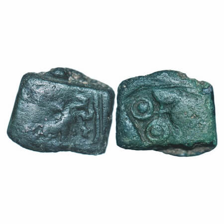 Mitra Dynasty, Western Maharashtra khandesh Region, Bull Type, Copper, 5.23g, 18.62x15.80m