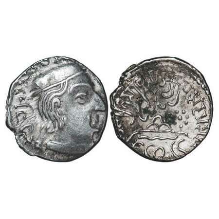 Western Kshatrapas, Damasena son of Rudrasimha I, (c. 222-238 AD), Kardamaka Family, Dated