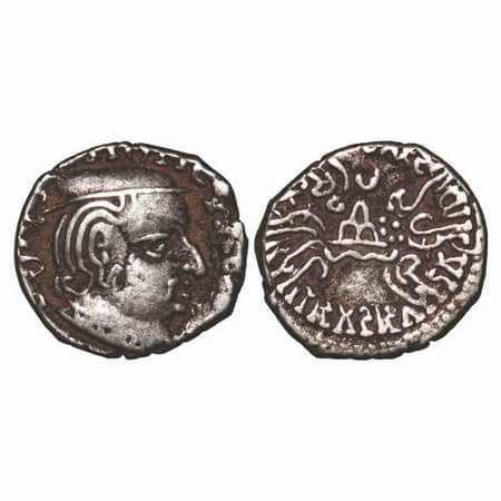 Western Kshtrapas, Kardamaka Family, Damajadashri III (249-256 AD), Silver Dramma, 2.31g, 