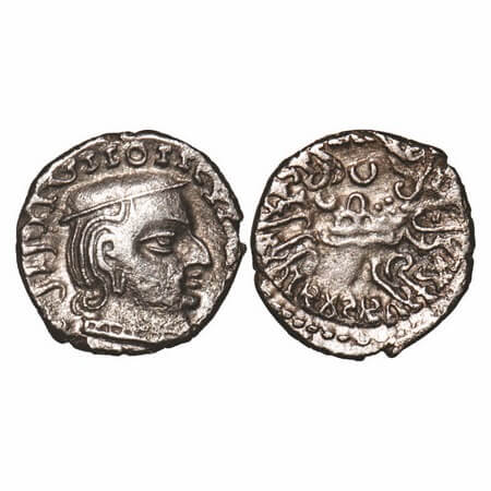 Western Kshtrapas, Kardamaka Family, Damajadashri III (249-256 AD), Silver Dramma, 2.25g, 