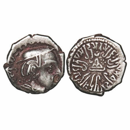 Western Kshtrapas, Kardamaka Family, Rudrasena II (255-276 AD), SE 192, Silver Dramma, 2.2